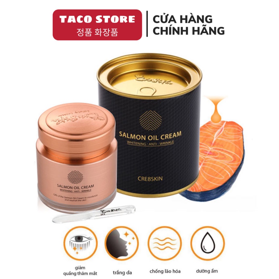 Kem cá hồi Salmon Oil Cream Cre8skin Hàn Quốc 80g