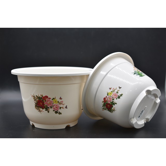 Chậu Nhựa Trắng A600 - A800 Trồng Cây Hoa, Cây Cảnh Size đại chất dày độ bền cao