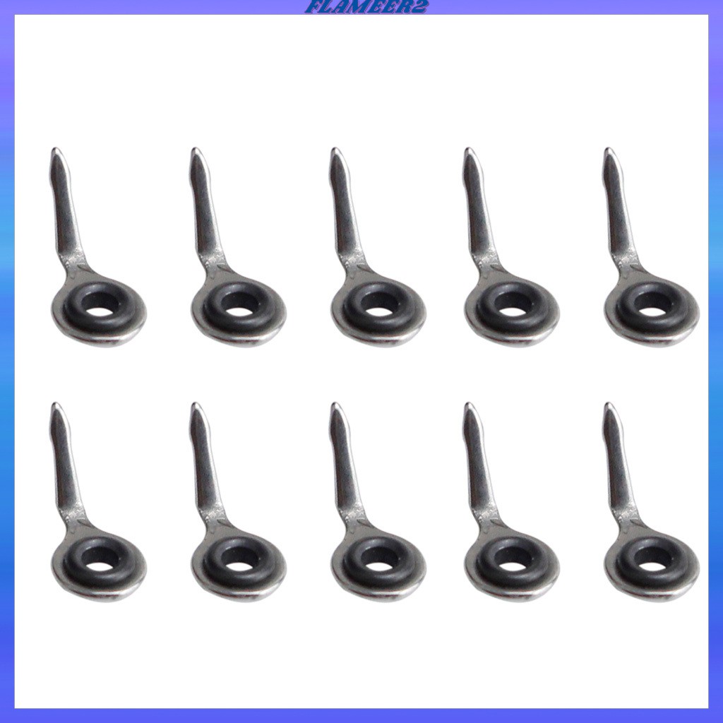 10x Stainless Steel Fishing Rod Guides Fishing Rod Tip Repair Kit