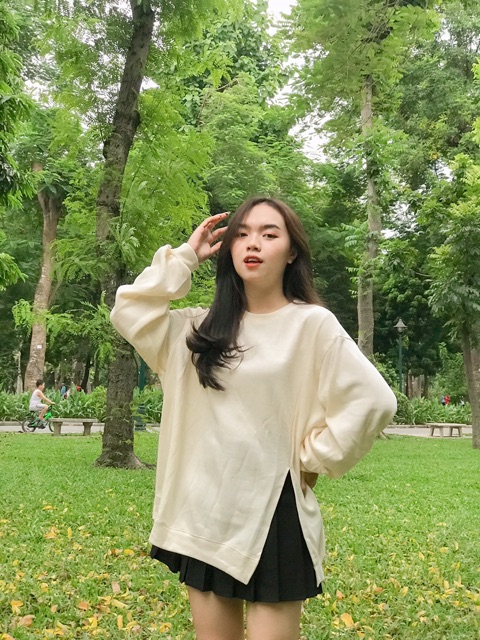 Áo Nỉ Trơn Xẻ QC | BigBuy360 - bigbuy360.vn