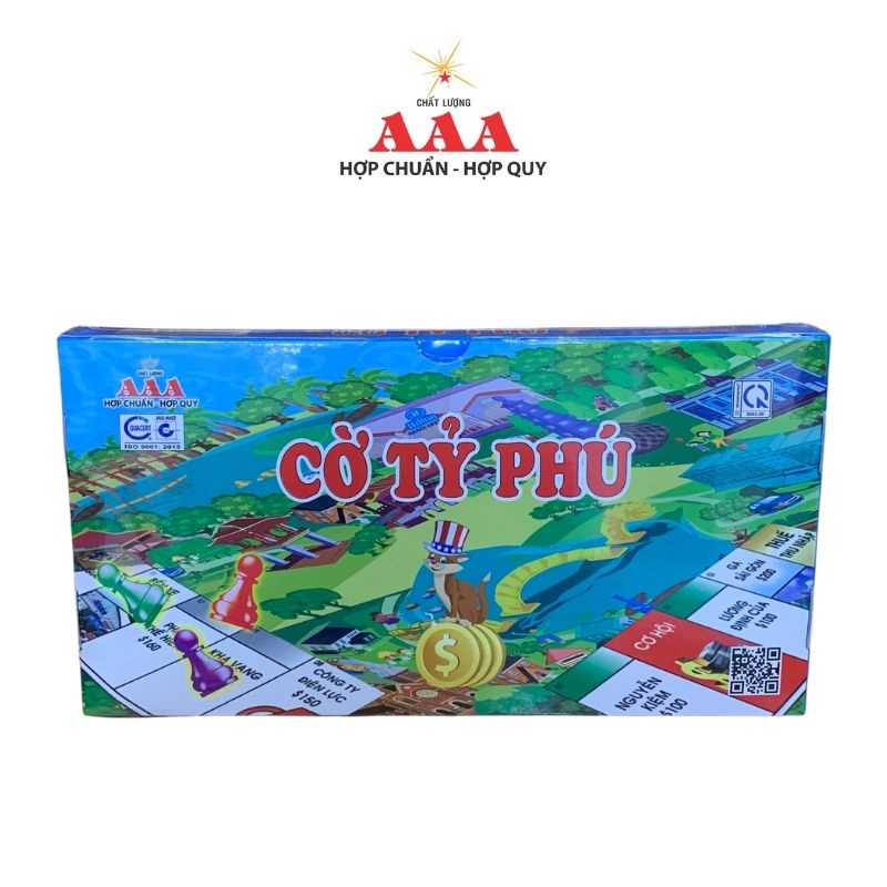 Cờ Tỷ Phú Monopoly A1 - Tiếng Việt - Hộp nhỏ gọn, chất lượng cao cấp 