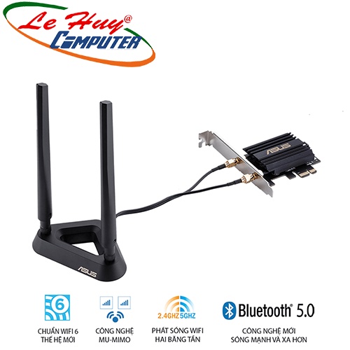 Card mạng Wifi PCIe WiFi 6 ASUS PCE-AX58BT Chuẩn AX3000