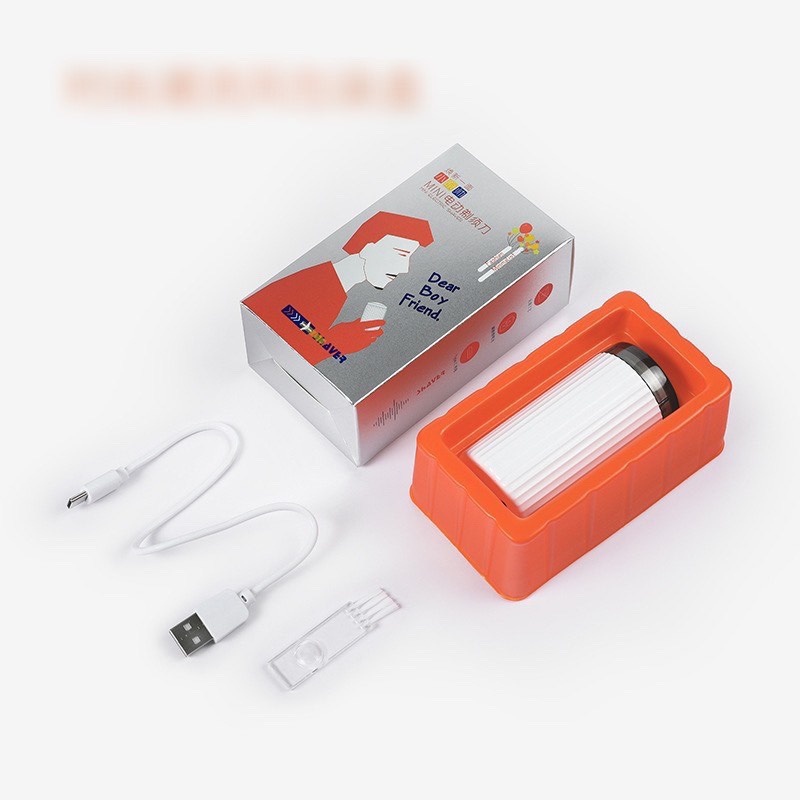 Máy cạo râu 3 lưỡi mini HK558 siêu nhỏ gọn công nghệ Nhật Bản, không trầy xước