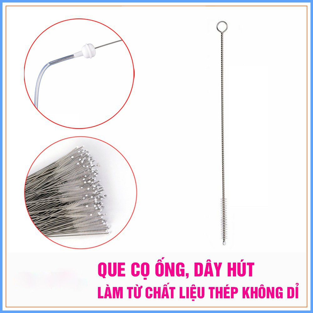 Chổi cọ rửa ống hút bình tập uống, hút mũi cho bé dài 17cm