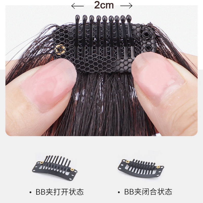 Tóc mái giả mini màu mờ xinh xắn dành cho nữ