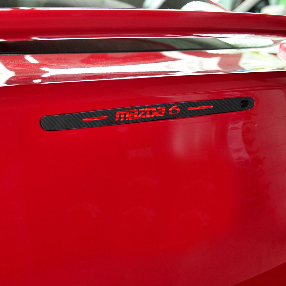 Miếng Dán Trang Trí Đèn Phanh Xe Hơi MAZDA 6 1 Bằng Sợi Carbon