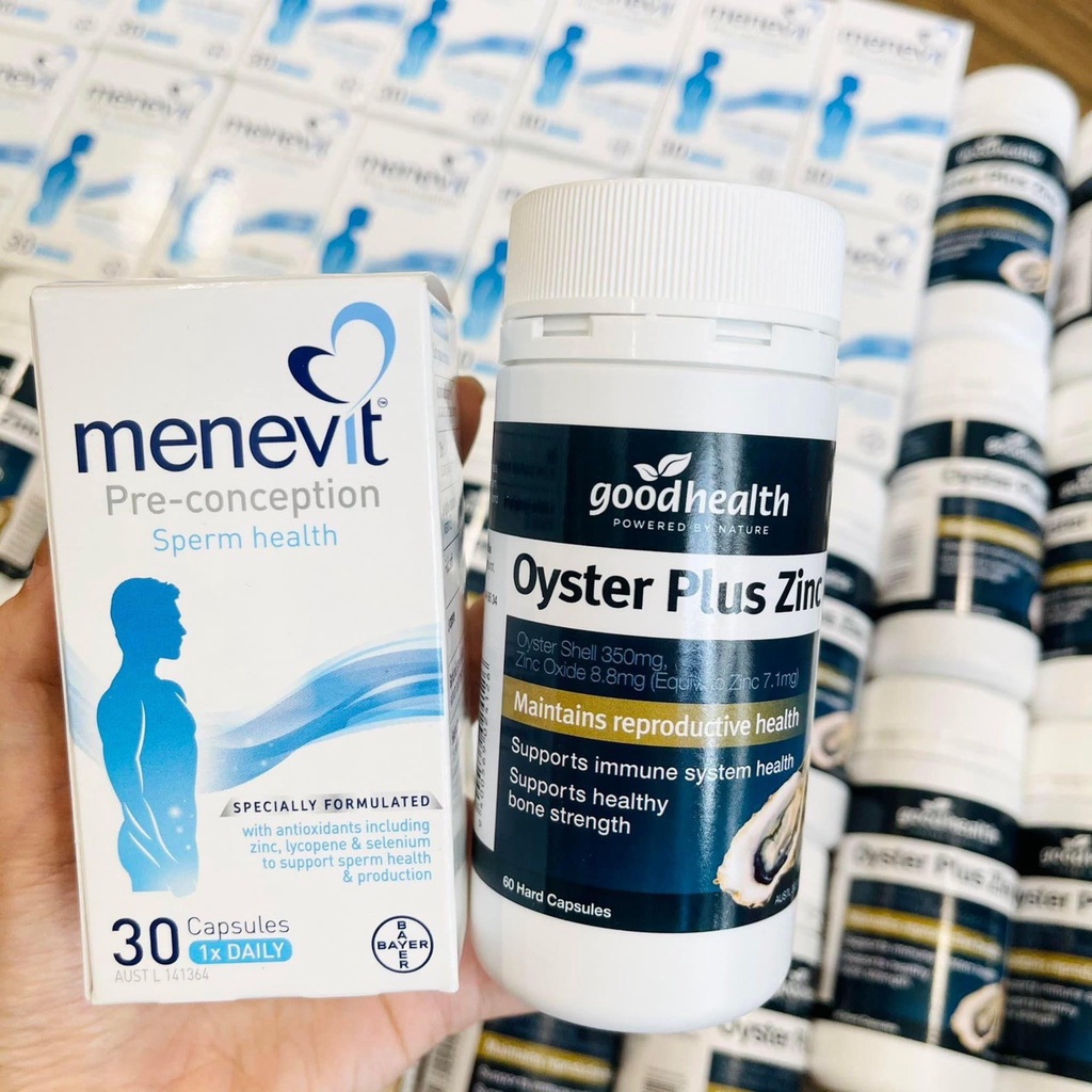 Viên Uống Tăng Chất Lượng Tinh Trùng Menevit,Hàng Chuẩn Úc Đi Air