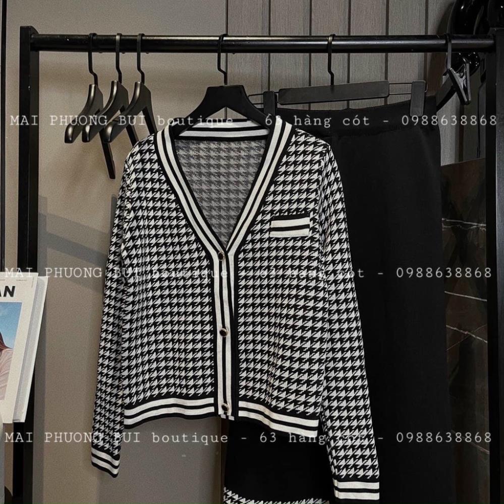 sét len nữ, áo len nữ kẻ caro kèm quần suông siêu phẩm mùa này chất len đanh mịn xịn đẹp hàng cao cấp quảng châu | BigBuy360 - bigbuy360.vn