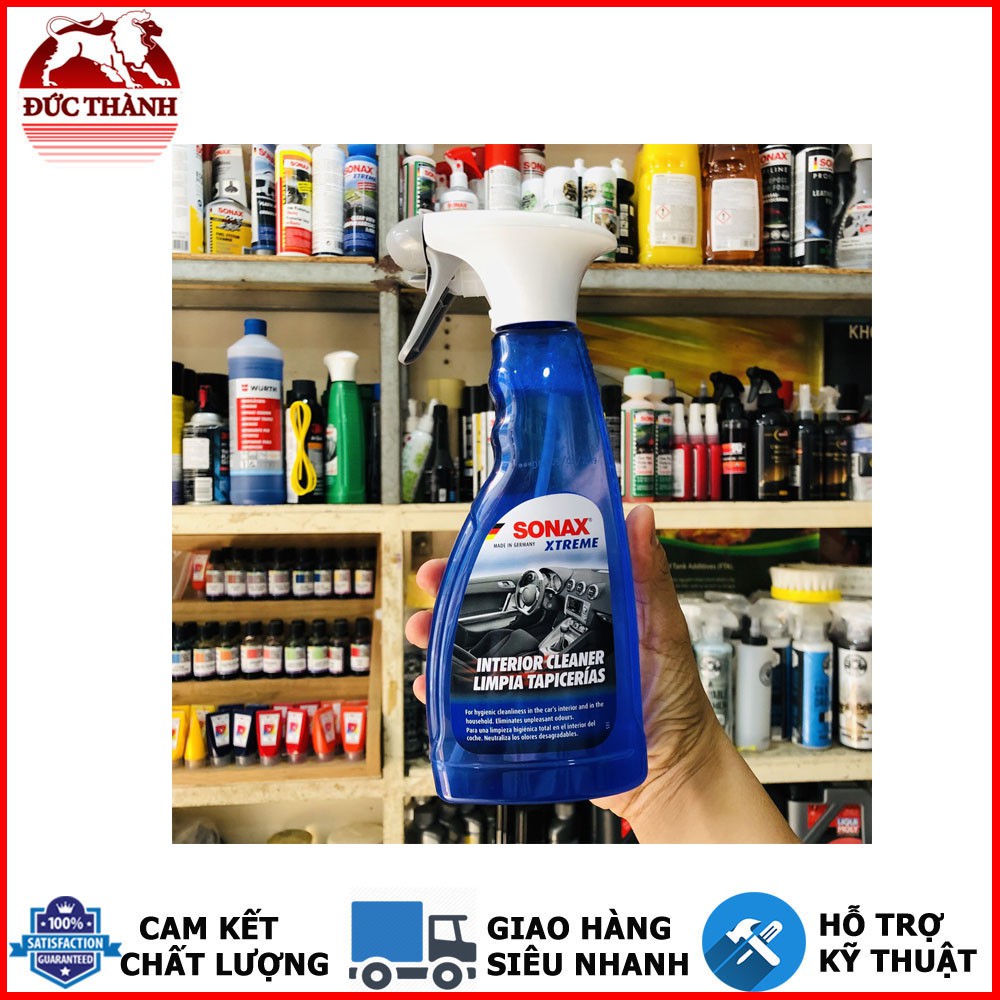 Chai xịt vệ sinh làm sạch, khử mùi và bảo dưỡng nội thất xe Sonax Extreme Interior Cleaner 500ml ducthanhauto