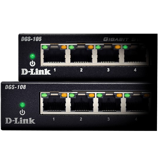 Bộ Chia Mạng Switch 5 Cổng 10/100/1000M D-Link DGS-105 - Hàng Chính Hãng
