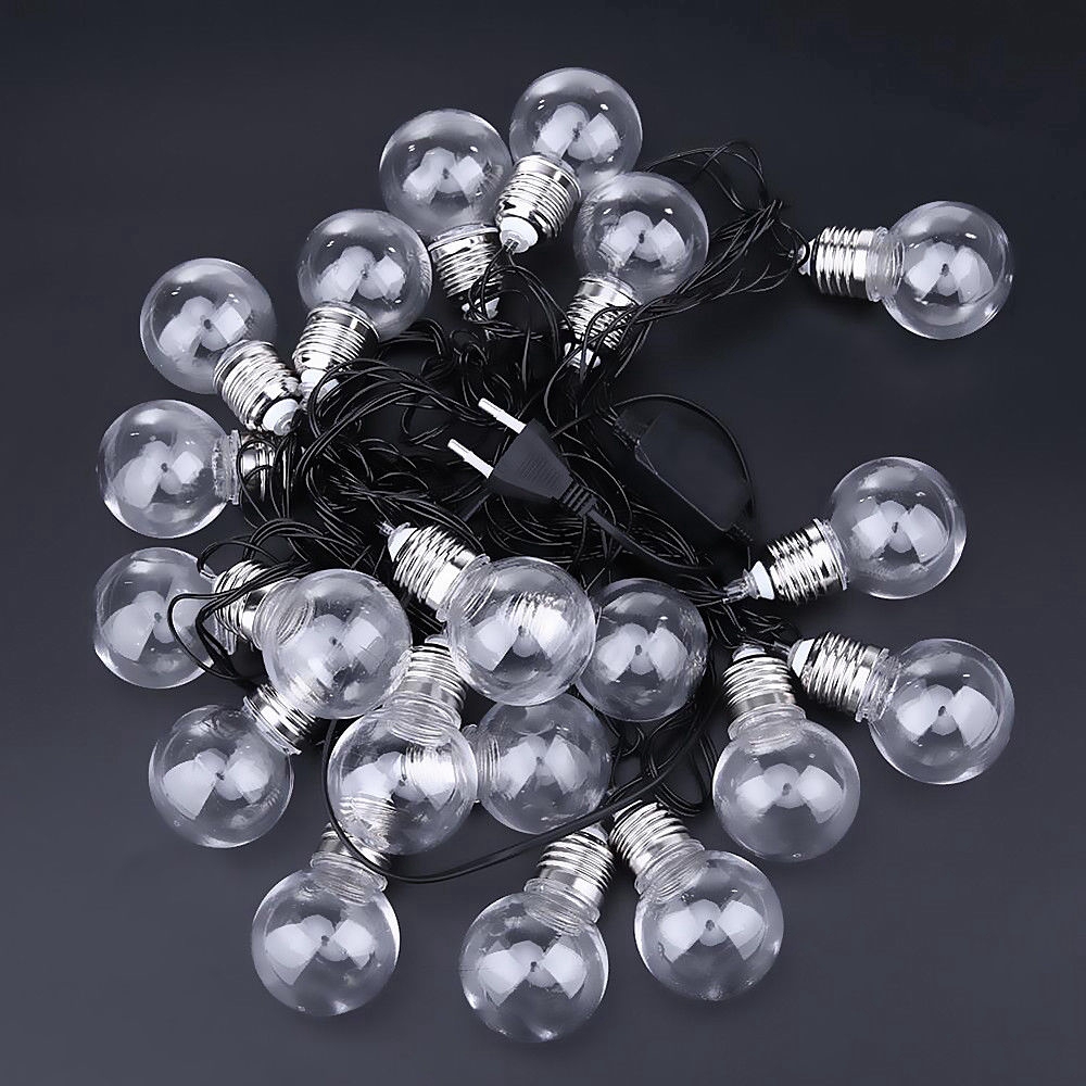 Dây đèn led 20 bóng trang trí nhà cửa dài 6m