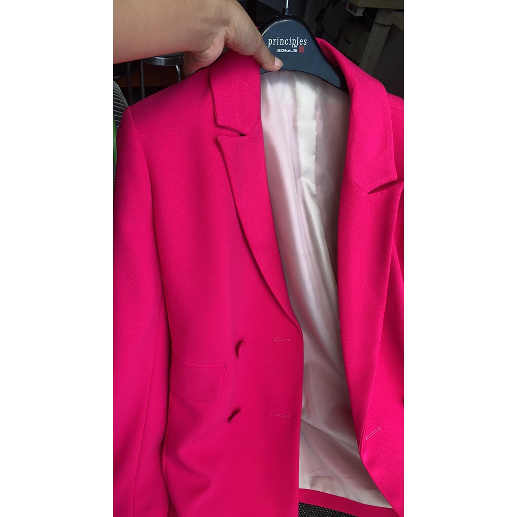 Áo vest neon blazer hồng dâu | BigBuy360 - bigbuy360.vn