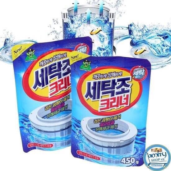 Gói bột tẩy lồng máy giặt 450g siêu sạch