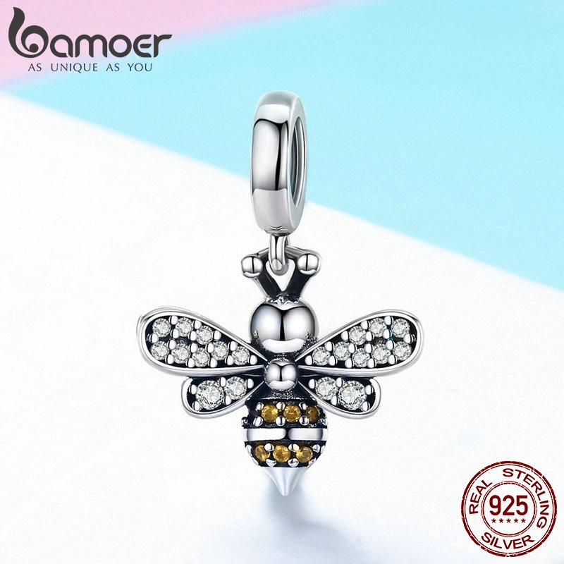 Phụ Kiện Mặt Bamoer Đính Đá Pha Lê Sang Trọng Dùng Tự Làm Lắc Tay Cho Nữ