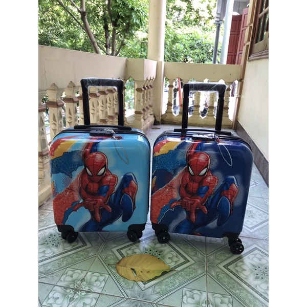 VALI HOẠT HÌNH VUÔNG MỚI NHẤT 2022, VALI NHỆN VUÔNG, ELSA, KITTY, SIÊU NHÂN