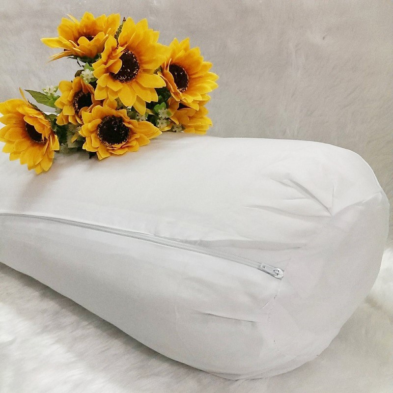 Ruột Gối Ôm Bông Gòn Ép Hơi Cao Cấp 35x100 cm VUA GỐI Standard Pillow Êm Ái, Kháng Khuẩn, Ngủ Ngon