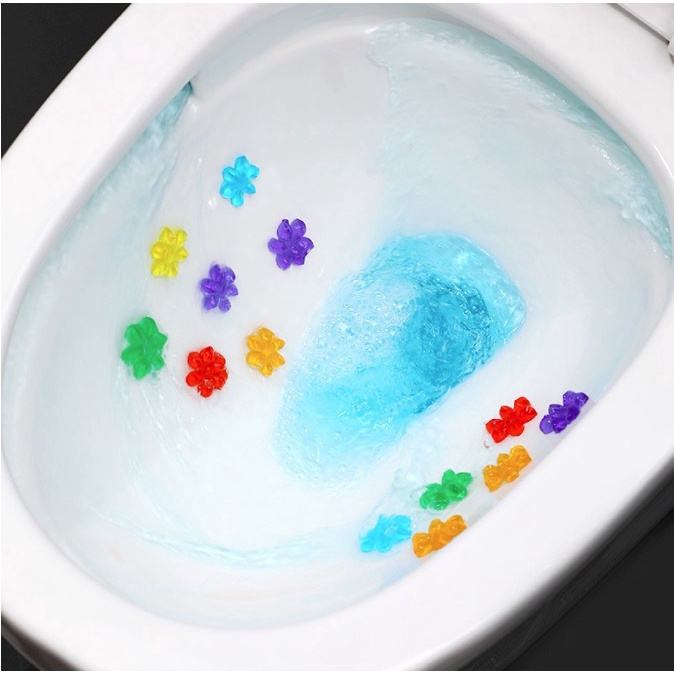 Gel khử mùi bồn cầu 7 mùi làm sạch khử mùi vệ sinh diệt khuẩn khử trùng bồn cầu hình bông hoa E999
