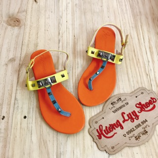 Sandal kẹp hm đinh full màu