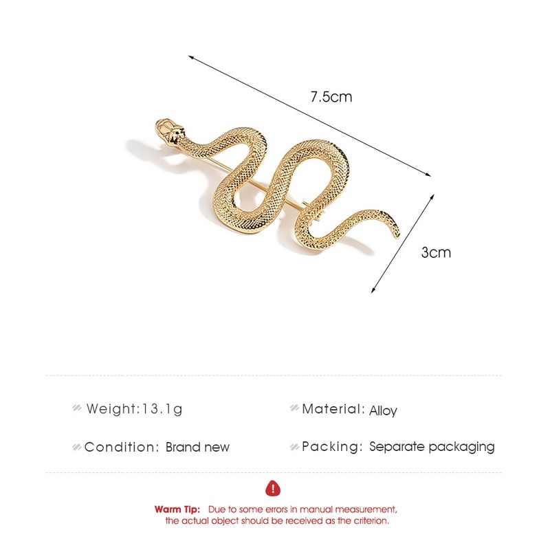 Ghim Cài Áo Hình Rắn Phong Cách Âu Mỹ Thời Trang