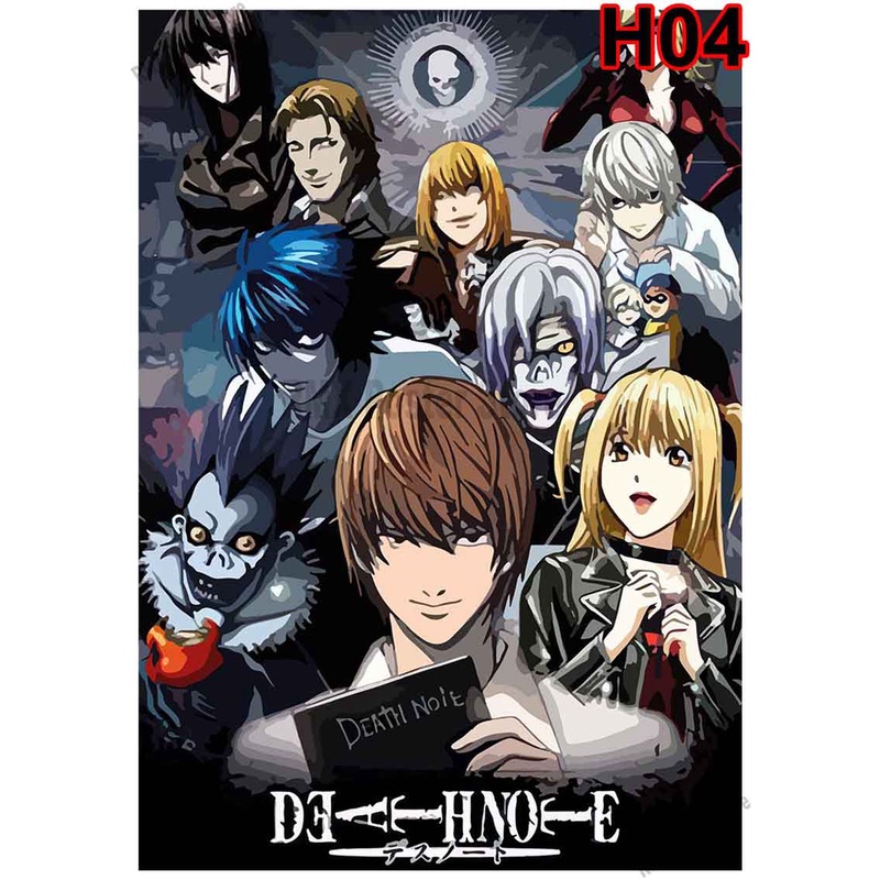 Poster Phim Hoạt Hình Death Note Trang Trí Nội Thất