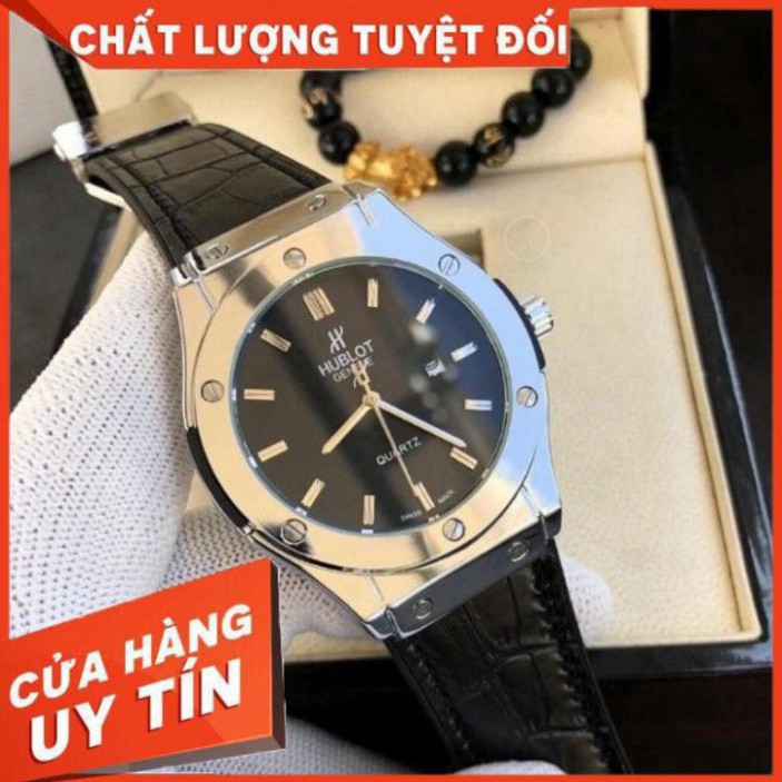 Đồng hồ nam Hublot - máy pin - Size 42 mm Hàng có bảo hành 12 tháng (Đồng hồ Hulo)