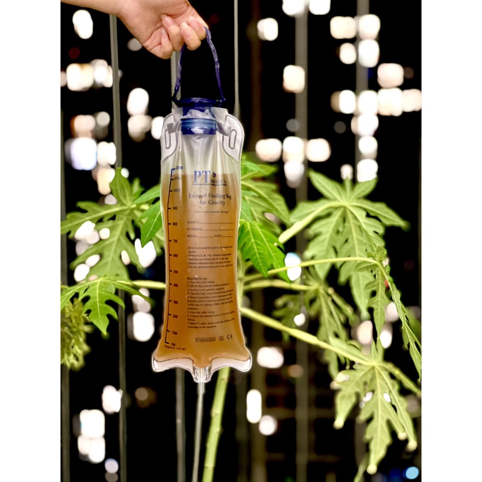 Túi thải độc cà phê/Túi cho ăn/Túi truyền súc ruột Tặng Kèm Dây ống truyền