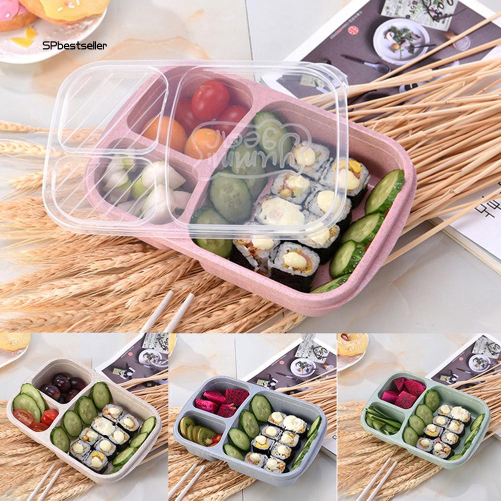 Hộp cơm trưa bằng nhựa PP 3 ngăn đựng