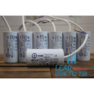 Tụ điện CBB60 40uF ±5%, 350VAC 40uF-350VAC