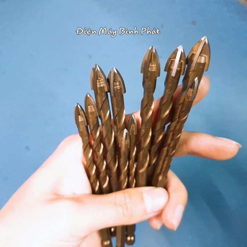 Mũi Khoan Đa Năng Chuôi Lục Giác Sịn Phi 4mm - 6mm -8mm-10mm-12mm