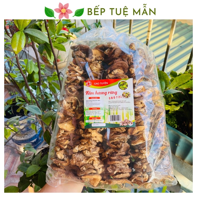 Nấm hương rừng khô, loại 1, hàng chính hãng Cao Tuyền, túi 500g