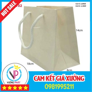 Túi giấy kraft kt2 14 cm x 18cm x 8 cm