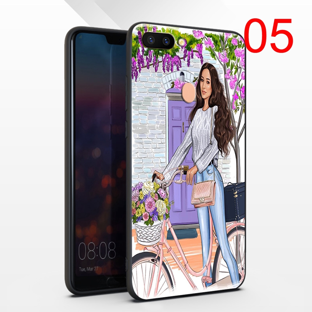 Ốp Điện Thoại Mềm Họa Tiết Cô Gái Mua Sắm 243rr Cho Oppo R15 R17 Pro R9 R9S R11 R11S