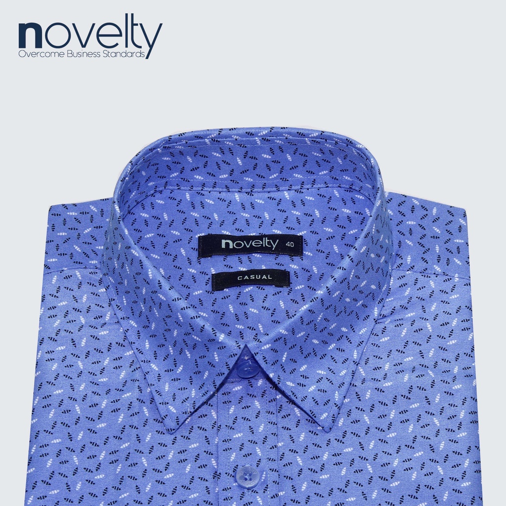 Áo sơ mi nam ngắn tay Novelty hoa văn Casual NSMMHTNSPB220277N