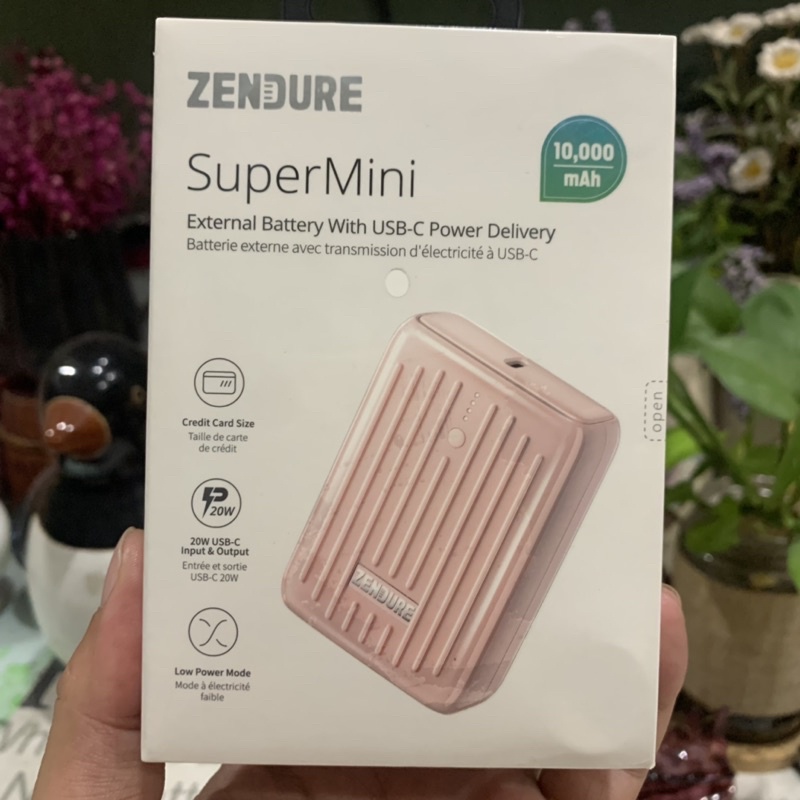 {New Version} Pin sạc dự phòng iPhone 13 Series, 12 Series ZENDURE SuperMiNi ZDSM10 PD 10000mAh PD 20W &amp; QC 3.0 18W