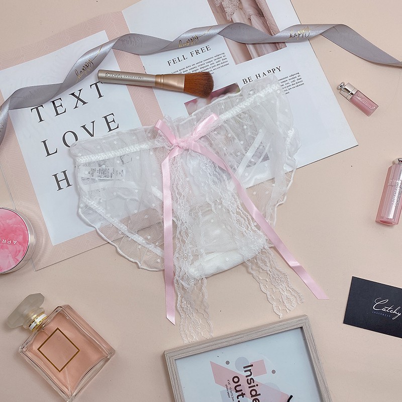 QUẦN LÓT REN ĐÍNH NƠ DỄ THƯƠNG QR026 | BigBuy360 - bigbuy360.vn