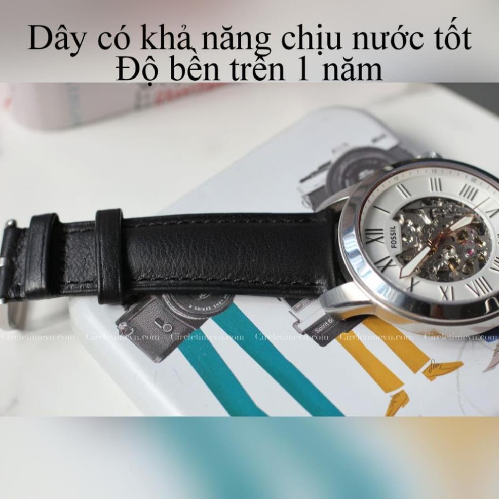 Dây da đồng hồ đủ size cực mềm, chống nước tố