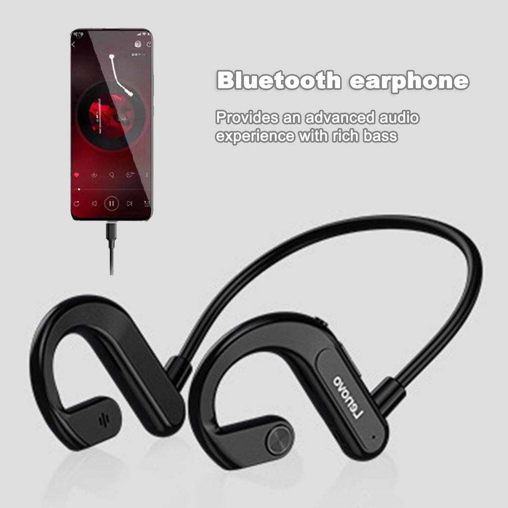 Tai Nghe Không Dây Thể Thao LENOVO X3 Tương Thích Với Bluetooth Đeo Tai Truyền Qua Xương Chống Nước IPX5 Chất Liệu ABS