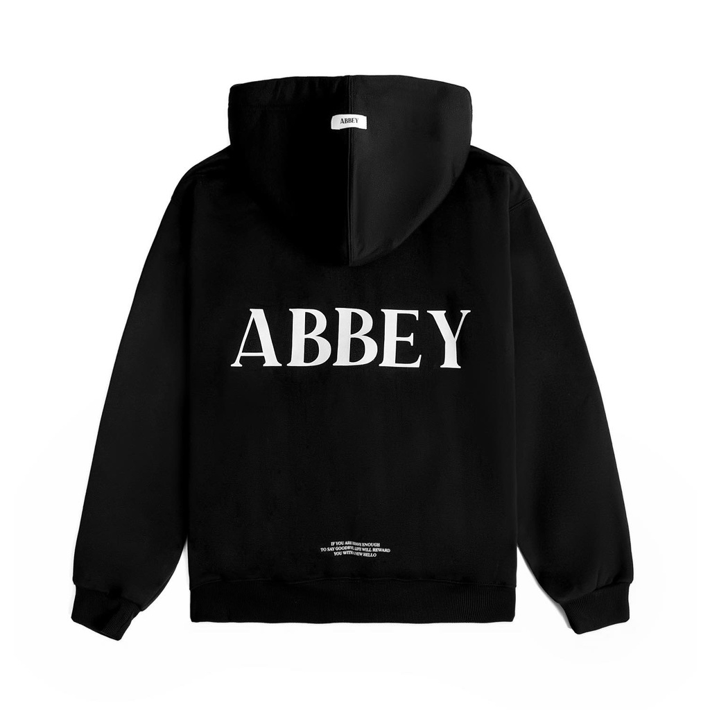 Áo Hoodie zip basic "ABBEY" Nam Nữ - Nỉ cao cấp/Form rộng | BigBuy360 - bigbuy360.vn