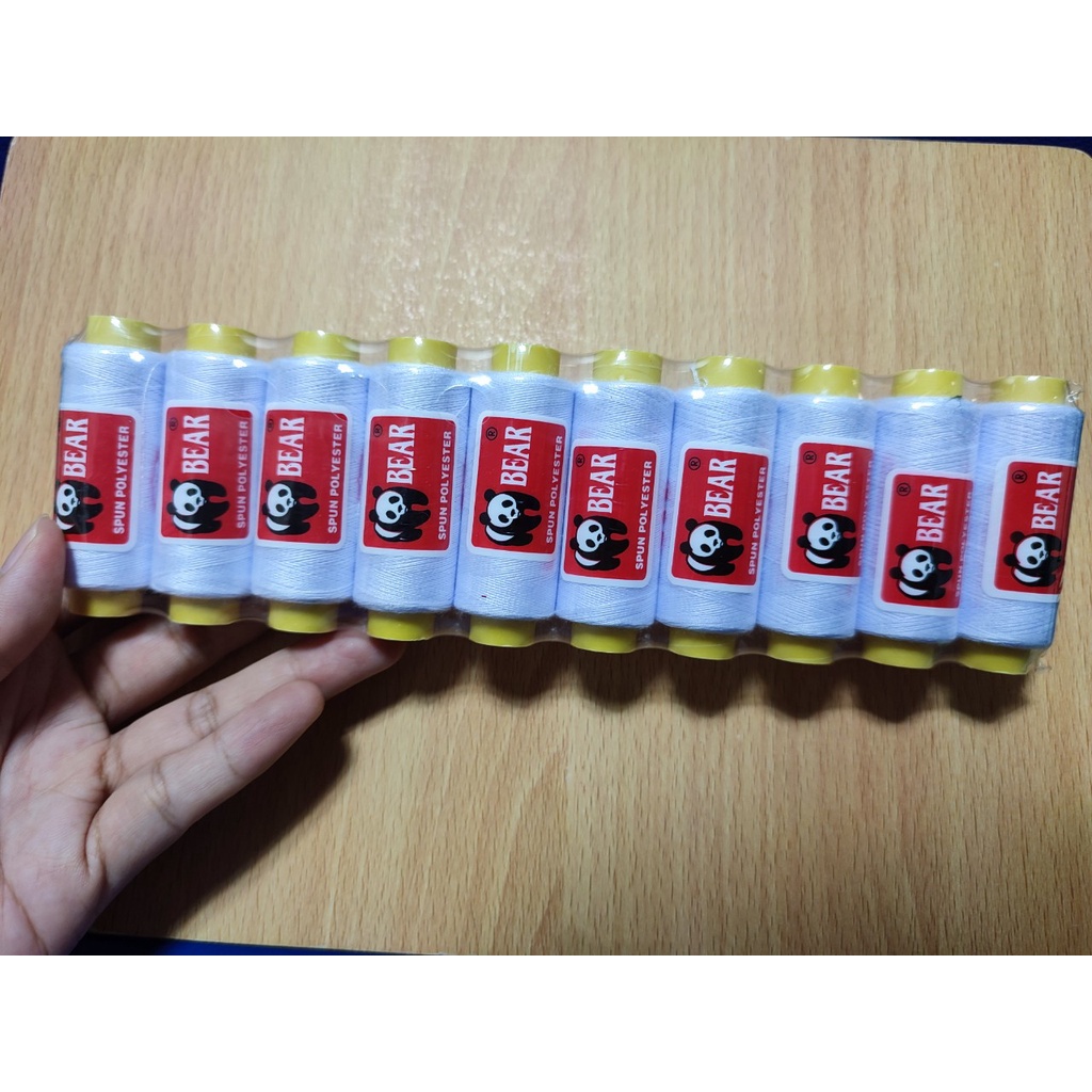 1 lốc chỉ cuộn đủ màu hoặc trắng ,đen
