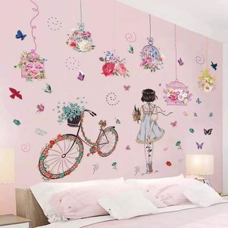 Decal dán tường mẫu 4 combo 2 tờ