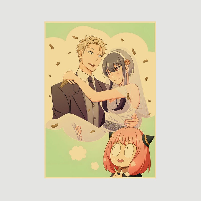 Poster Phim Hoạt Hình Spiy x family Dán Tường Trang Trí