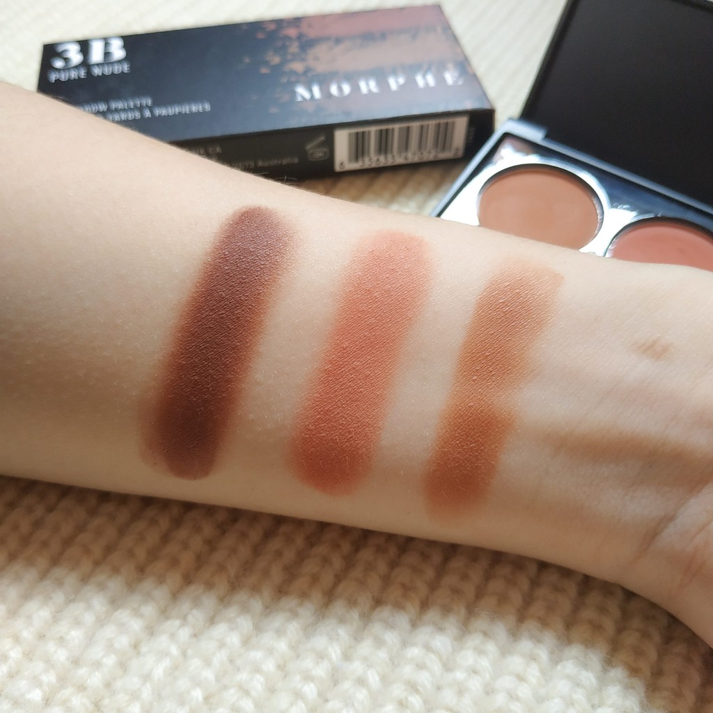 Bảng màu mắt Morphe 3B Pure Nude 3 ô