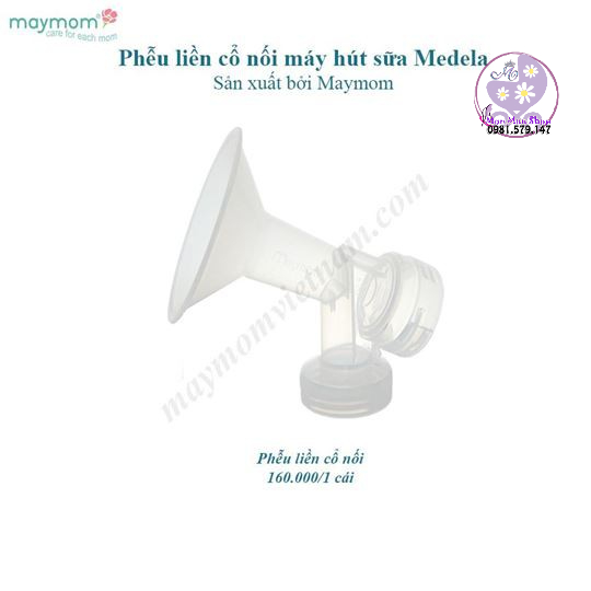 (Đủ size) Bộ cổ nối liền phễu máy hút sữa Medela và Maymom