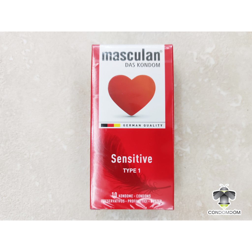 Bao cao su Masculan Sensitive siêu mỏng, nhạy cảm hộp 10 chiếc