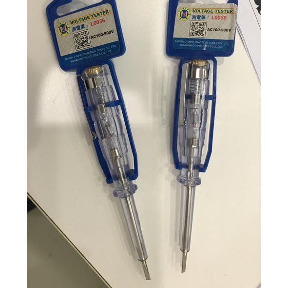 Bút vít thử điện C-mart L0036 / L0037 AC100-500V 145mm/190mm