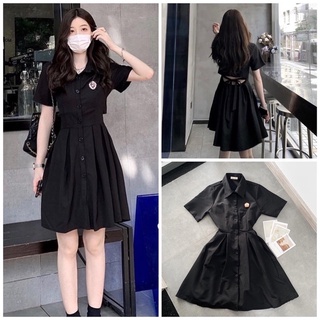 Đầm Polo Bo chun Thắt Nơ Sau Lưng(Xả Kho Kèm Ảnh Thật 100%)