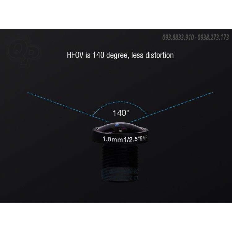 Ống kính (Lens) M12 Foxeer 5MP 1.8mm CL1189