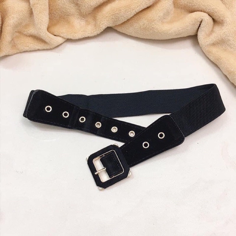 Đai váy nhung lỗ bản víp hot girl phong cách hàn quốc