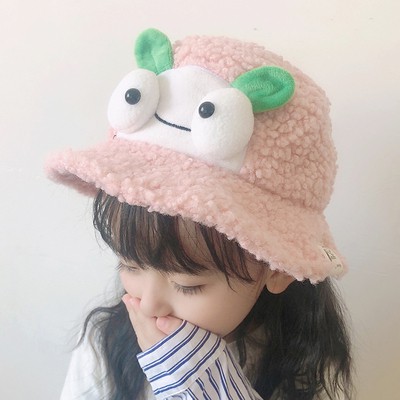 Mũ bucket hoạ tiết hoạt hình phong cách Hàn Quốc dành cho trẻ em