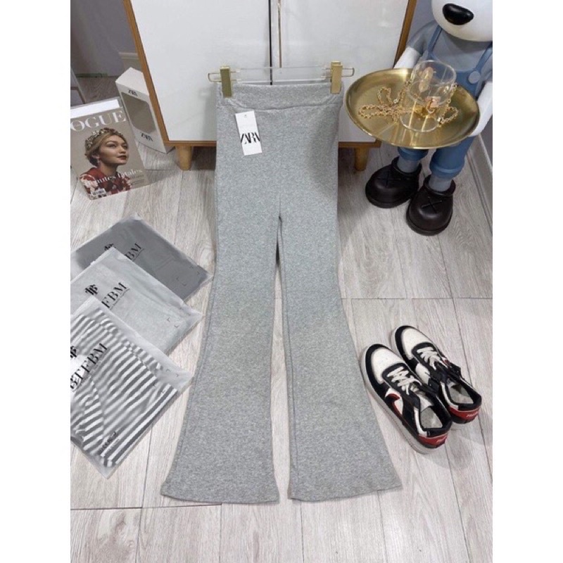 Quần ống loe ống Loe hack dáng lưng cao, thun mềm co giãn tốt, hack dáng siêu cao 3 màu